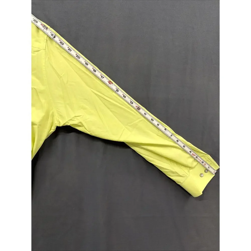 Calvin Klein Men Dress Shirt CITRON Size 16.5-32/33 Long Sleeve 100% Cotton NWT